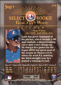 1995 Select - Artist's Proofs #210 Gabe White Back