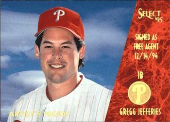 1995 Select - Artist's Proofs #220 Gregg Jefferies Front