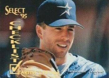 1995 Select - Artist's Proofs #249 National League Checklist Front