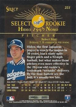 1995 Select - Artist's Proofs #251 Hideo Nomo Back