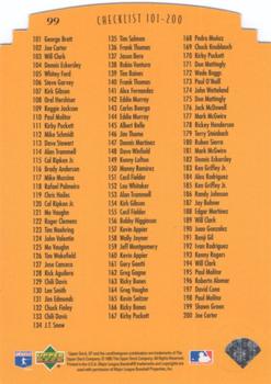 1995 SP Championship - Die Cuts #99 Cal Ripken Jr. Back