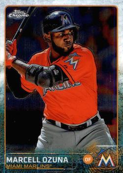2015 Topps Chrome #182 Marcell Ozuna Front