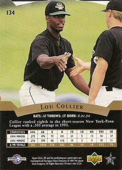 1995 SP Top Prospects #134 Lou Collier  Back