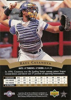 1995 SP Top Prospects #141 Raul Casanova  Back