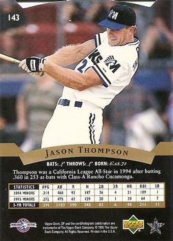 1995 SP Top Prospects #143 Jason Thompson  Back