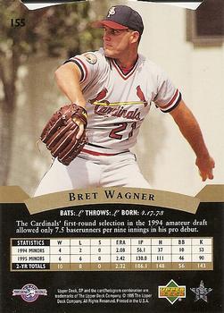 1995 SP Top Prospects #155 Bret Wagner  Back