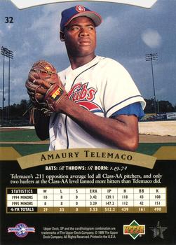 1995 SP Top Prospects #32 Amaury Telemaco  Back
