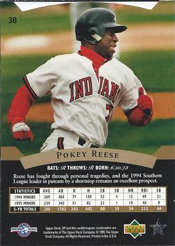 1995 SP Top Prospects #38 Pokey Reese  Back