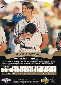 1995 SP Top Prospects #46 Richie Sexson  Back