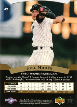 1995 SP Top Prospects #49 Joel Moore  Back