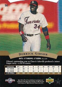 1995 SP Top Prospects #50 Derrick Gibson  Back