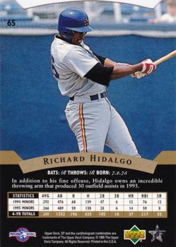 1995 SP Top Prospects #65 Richard Hidalgo  Back
