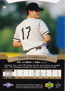 1995 SP Top Prospects #86 Troy Carrasco  Back