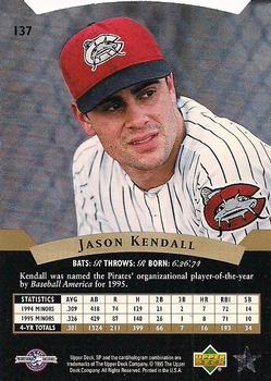 1995 SP Top Prospects #137 Jason Kendall  Back