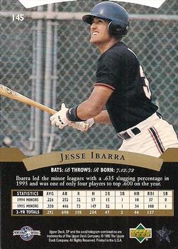 1995 SP Top Prospects #145 Jesse Ibarra Back