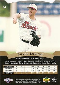 1995 SP Top Prospects #84 Shane Bowers  Back