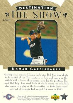 1995 SP Top Prospects - Destination: The Show #DS15 Nomar Garciaparra Back