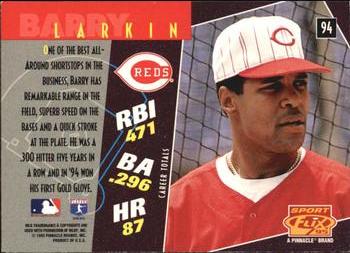 1995 Sportflix - Artist's Proofs #94 Barry Larkin Back