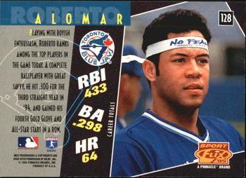1995 Sportflix - Artist's Proofs #128 Roberto Alomar Back