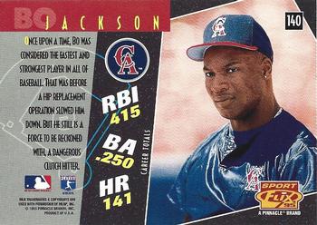 1995 Sportflix - Artist's Proofs #140 Bo Jackson Back