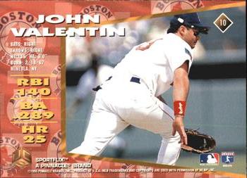 1995 Sportflix UC3 - Artist's Proofs #10 John Valentin Back