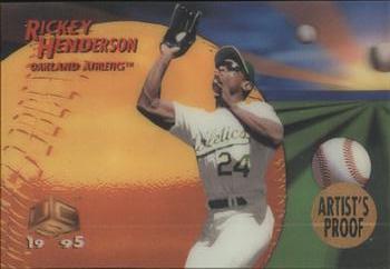 1995 Sportflix UC3 - Artist's Proofs #41 Rickey Henderson Front