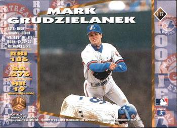1995 Sportflix UC3 - Artist's Proofs #112 Mark Grudzielanek Back