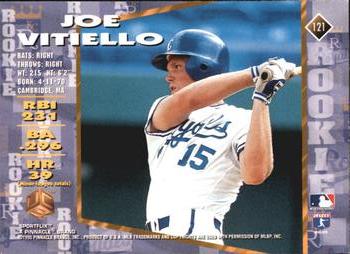 1995 Sportflix UC3 - Artist's Proofs #121 Joe Vitiello Back