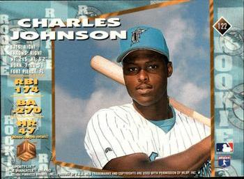1995 Sportflix UC3 - Artist's Proofs #122 Charles Johnson Back
