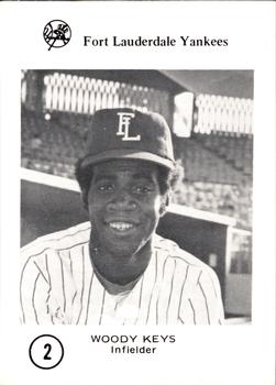 1977 Sussman Fort Lauderdale Yankees #2 Woody Keys Front