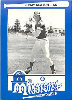 1977 Mr. Chef's San Jose Missions #22 Jimmy Sexton Front