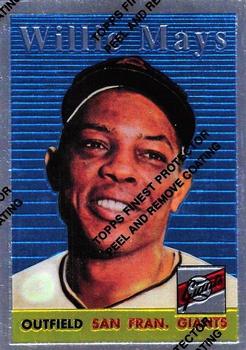 1997 Topps - Willie Mays Commemorative Reprints Finest #10 Willie Mays Front