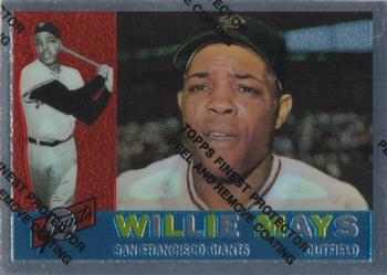 1997 Topps - Willie Mays Commemorative Reprints Finest #12 Willie Mays Front