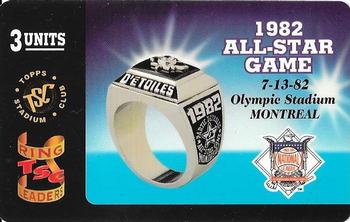 1995 Stadium Club - Phone Cards #NNO 1982 All-Star Game Front