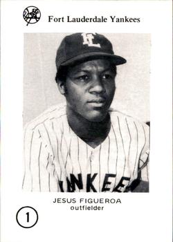 1976 Sussman Fort Lauderdale Yankees #1 Jesus Figueroa Front