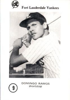 1976 Sussman Fort Lauderdale Yankees #9 Domingo Ramos Front