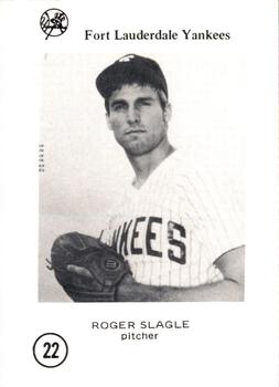 1976 Sussman Fort Lauderdale Yankees #22 Roger Slagle Front