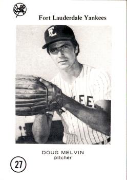 1976 Sussman Fort Lauderdale Yankees #27 Doug Melvin Front