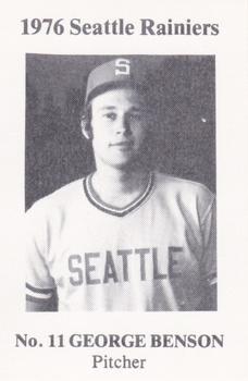 1976 Cramer Seattle Rainiers #NNO George Benson Front