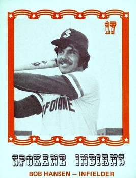 1976 Caruso Spokane Indians #17 Bob Hansen Front
