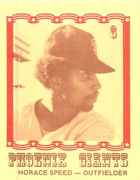 1976 Caruso Phoenix Giants #8 Horace Speed Front