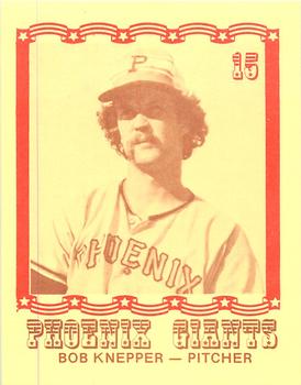 1976 Caruso Phoenix Giants #15 Bob Knepper Front