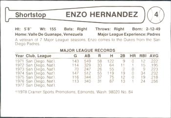 1972 Topps #7 Enzo Hernandez VG San Diego Padres - Under the Radar