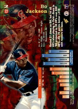 1995 Topps - Stadium Club First Day Issue #2 Bo Jackson Back