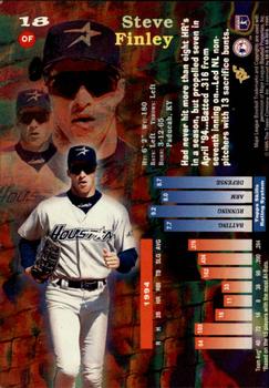 1995 Topps - Stadium Club First Day Issue #18 Steve Finley Back