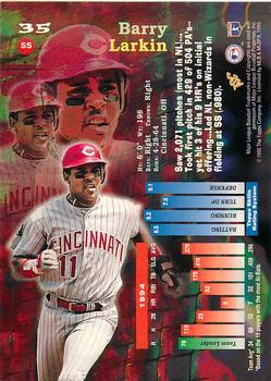 1995 Topps - Stadium Club First Day Issue #35 Barry Larkin Back