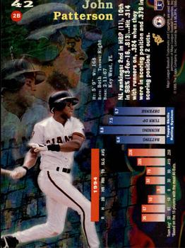 1995 Topps - Stadium Club First Day Issue #42 John Patterson Back