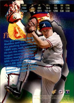 1995 Topps - Stadium Club First Day Issue #46 Greg Maddux Back
