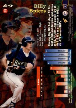 1995 Topps - Stadium Club First Day Issue #49 Bill Spiers Back
