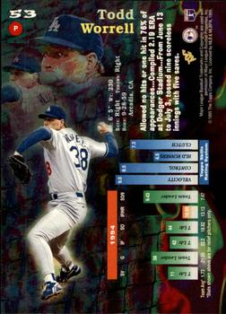 1995 Topps - Stadium Club First Day Issue #53 Todd Worrell Back